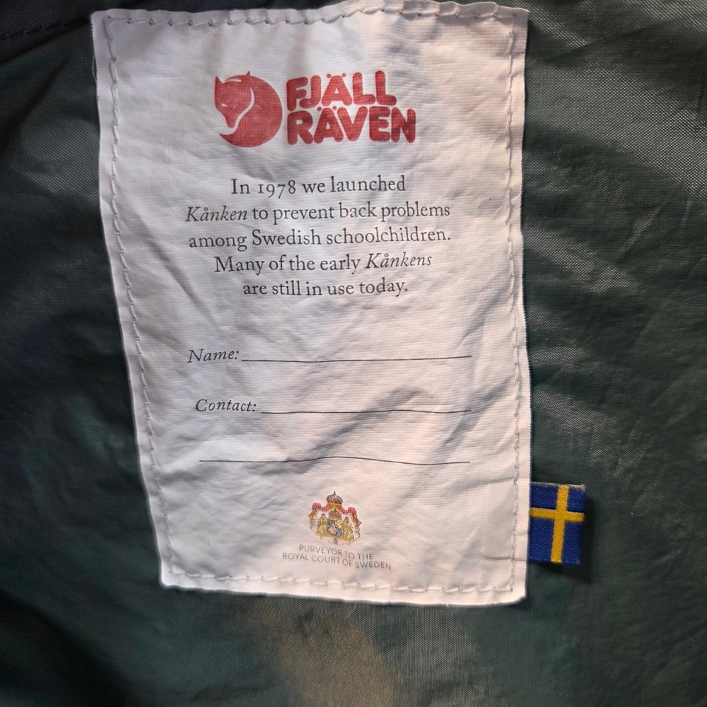 Fjallraven Kanken Classic Backpack Slate Blue Sage Green Everyday Bag Functional - Picture 10 of 16
